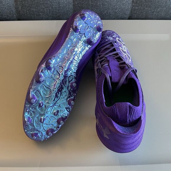 Under Armour Blur 2 MC Suede Football Cleats 3027978-500 Purple NEW